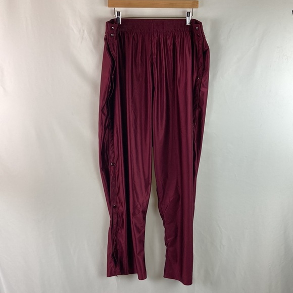 ALLESON Vintage Break-Away Basketball Maroon Athletic Gym Pants - Picture 4 of 6